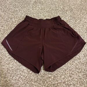 Lululemon Maroon Tall Hotty Hot Short
